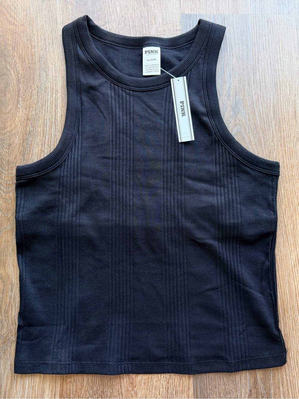 🆕 PINK | Ribbed High Neck Tank Top | Sleeveless Basic | Layering Essential